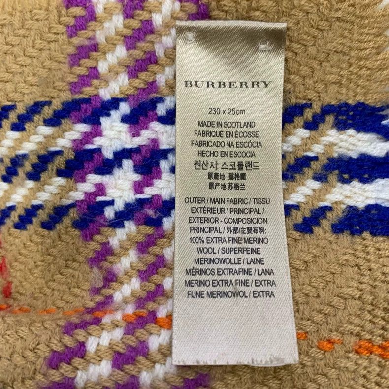 Burberry Burberry Classic Check Wool Scarf Size ONE SIZE - 7 Thumbnail