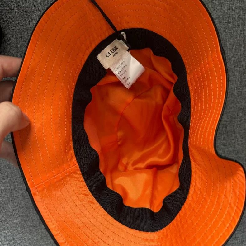 Celine Celine Logo Quilted Nylon Fisherman Hat Size M Size ONE SIZE - 3 Thumbnail