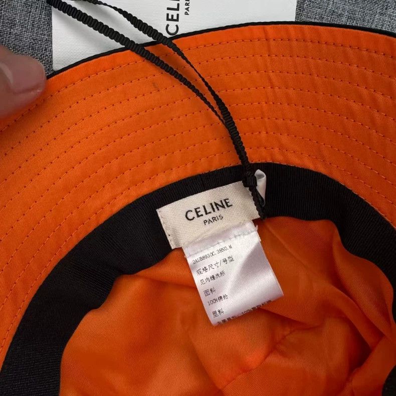 Celine Celine Logo Quilted Nylon Fisherman Hat Size M Size ONE SIZE - 2 Thumbnail