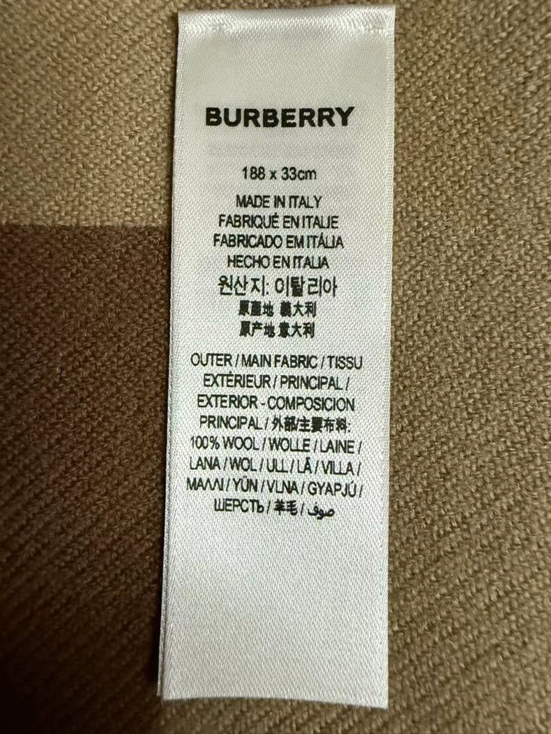 Burberry Burberry Wool Scarf 188x33cm Brand New Size ONE SIZE - 4 Thumbnail