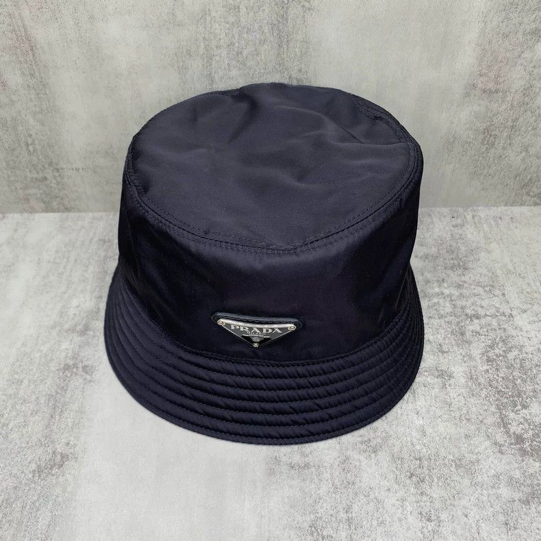 Prada Prada Black Bucket Hat Size S Size ONE SIZE - 3 Thumbnail