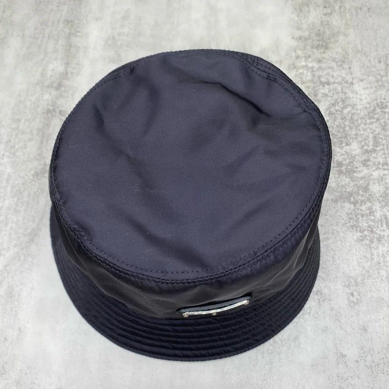 Prada Prada Black Bucket Hat Size S Size ONE SIZE - 4 Thumbnail
