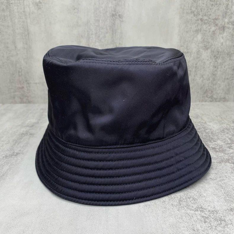 Prada Prada Black Bucket Hat Size S Size ONE SIZE - 2 Thumbnail