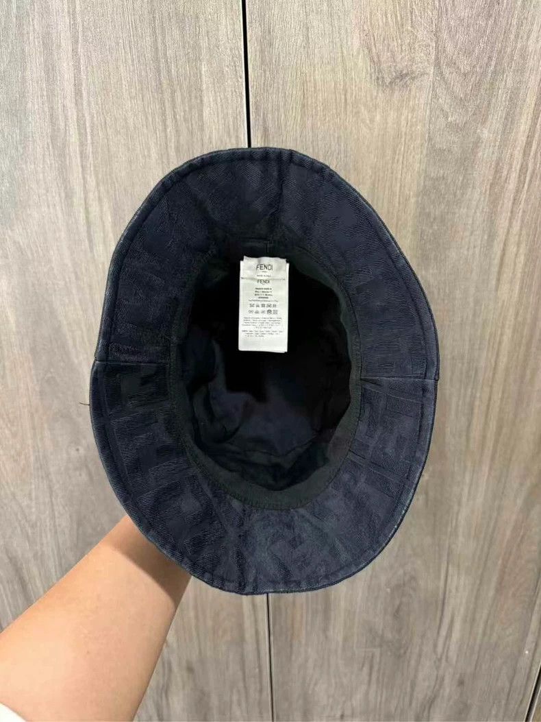 Fendi Fendi Black Monogram Fisherman Hat Size ONE SIZE - 5 Thumbnail