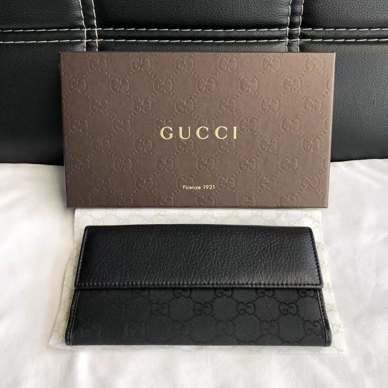 Gucci GUCCI Long Folding Wallet with Lobster Clasp Size ONE SIZE - 2 Thumbnail