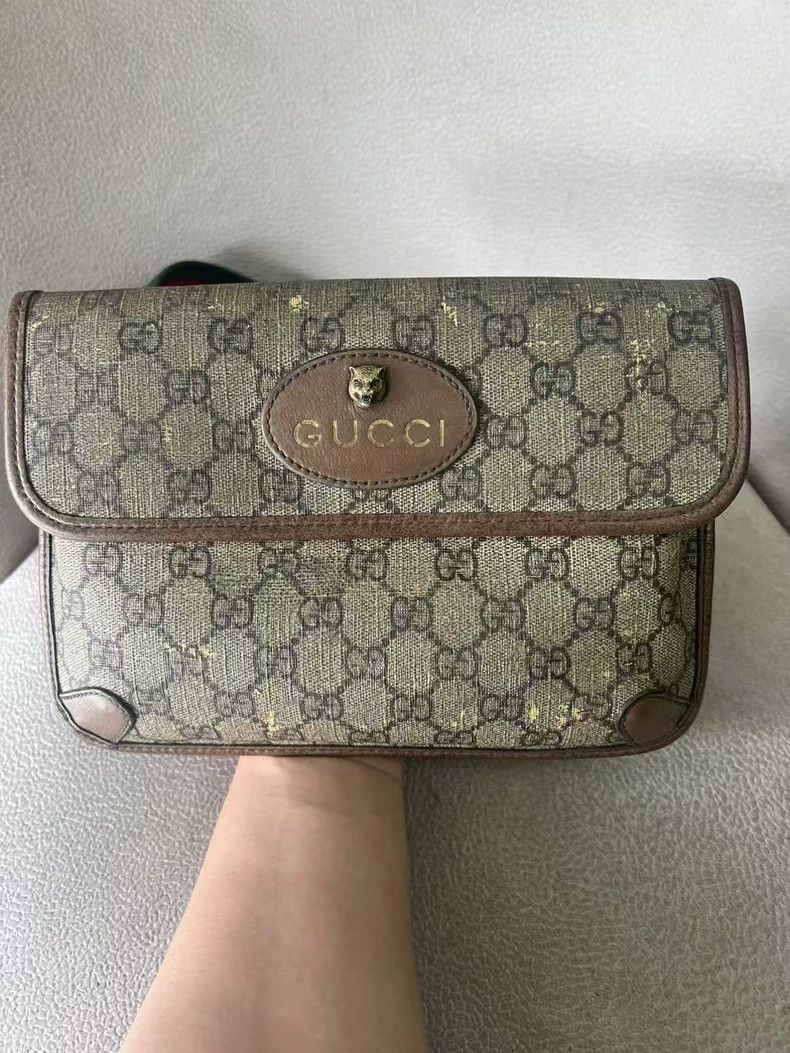Gucci Gucci Tiger Head Crossbody Bag Orange Color Size ONE SIZE - 2 Thumbnail