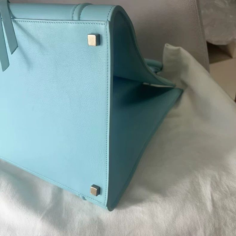 Celine Celine Nano Luggage Blue Handbag Size ONE SIZE - 7 Thumbnail