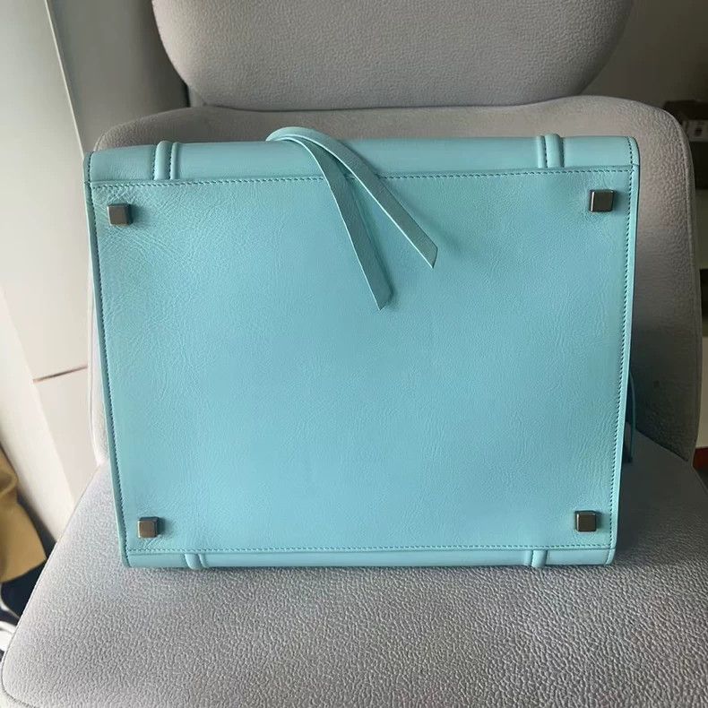 Celine Celine Nano Luggage Blue Handbag Size ONE SIZE - 3 Thumbnail