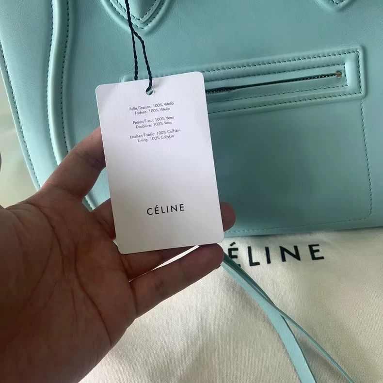 Celine Celine Nano Luggage Blue Handbag Size ONE SIZE - 5 Thumbnail