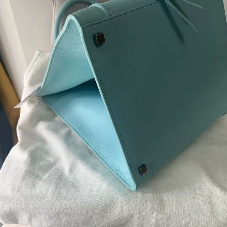 Celine Celine Nano Luggage Blue Handbag Size ONE SIZE - 6 Thumbnail