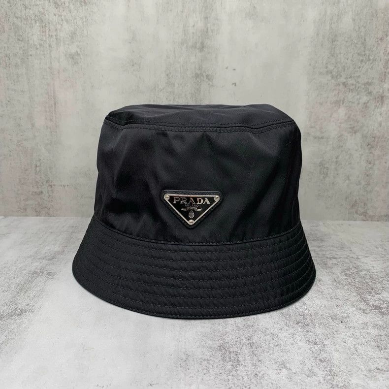Prada Prada Black Fisherman Hat Size M Size ONE SIZE - 2 Thumbnail