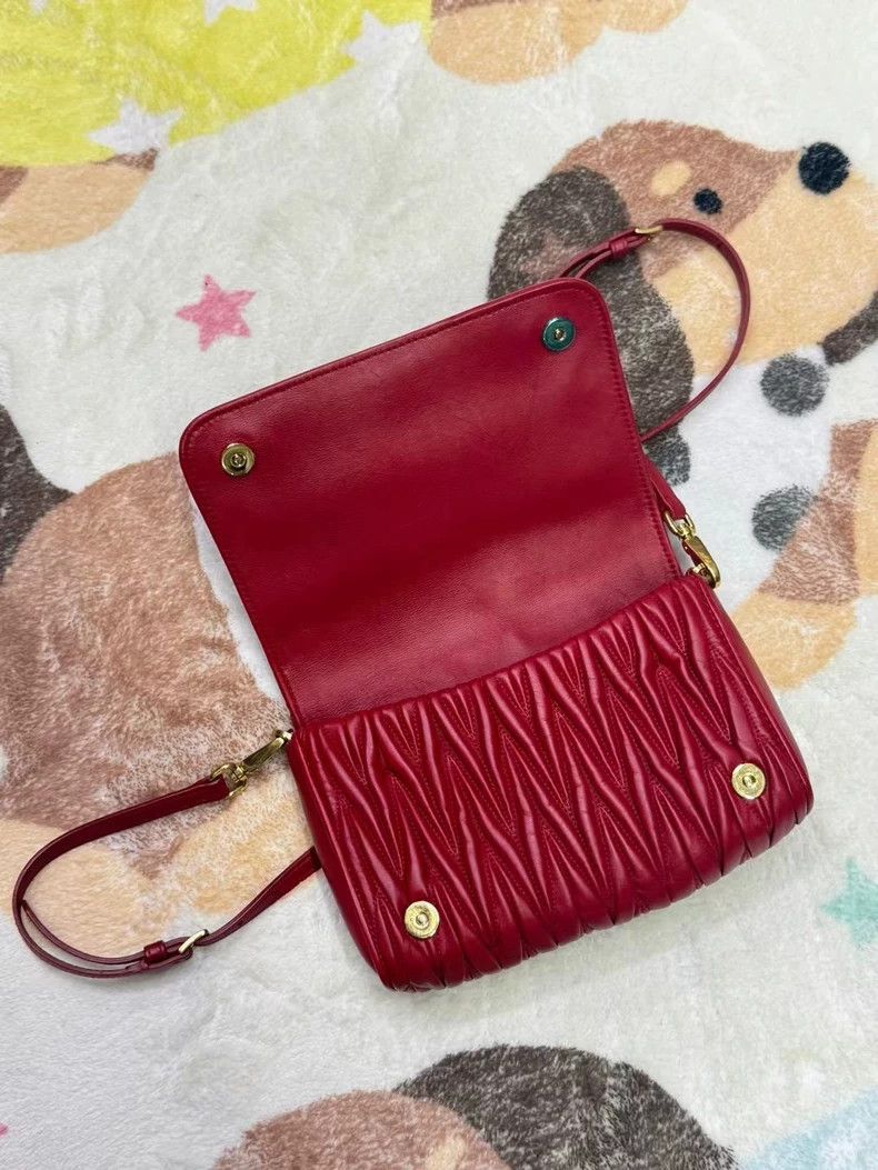 Miu Miu Miu Miu Red Leather Camera Bag Size ONE SIZE - 4 Thumbnail