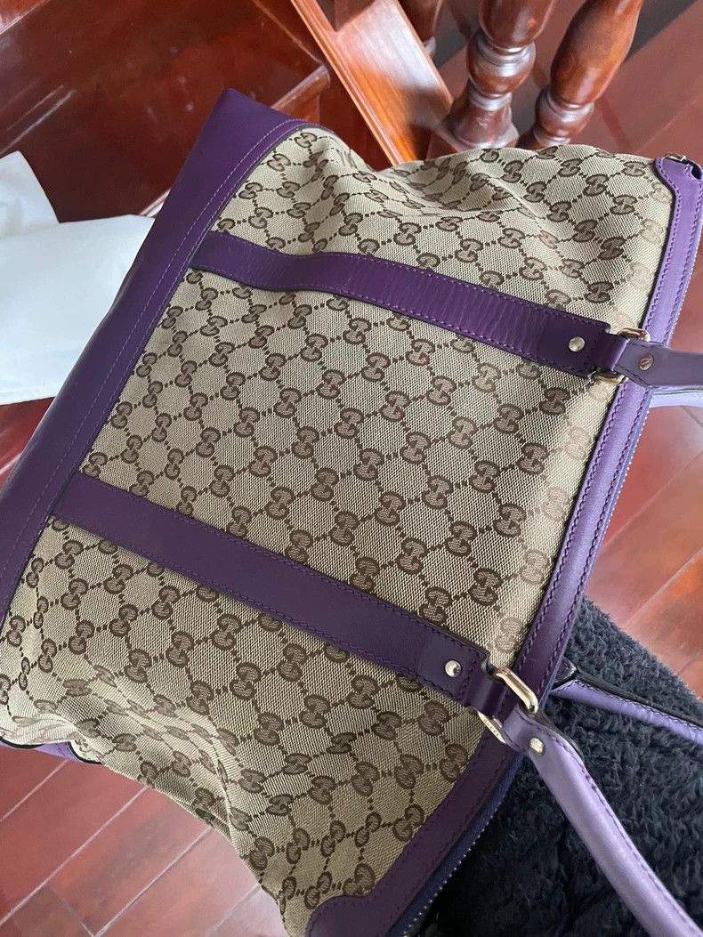 Gucci Gucci Classic Tote Bag with Purple Straps Size ONE SIZE - 4 Thumbnail