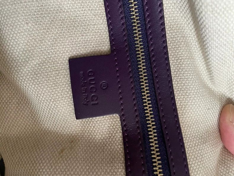 Gucci Gucci Classic Tote Bag with Purple Straps Size ONE SIZE - 6 Thumbnail