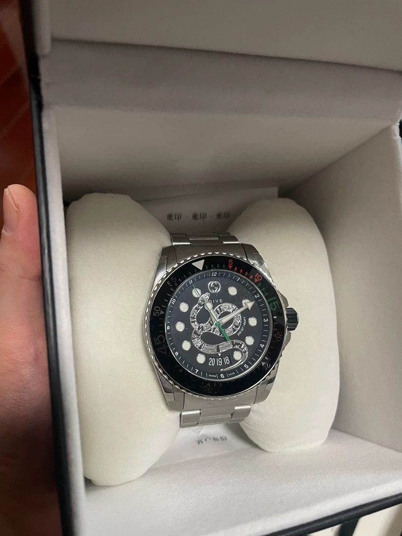 Gucci Gucci Dive Watch with Steel Bracelet Size ONE SIZE - 2 Thumbnail