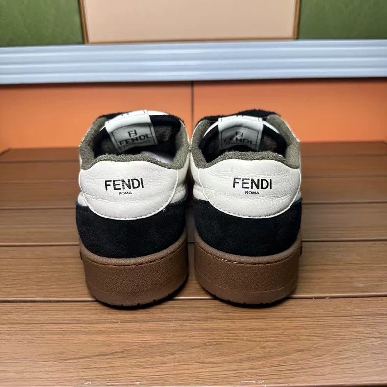 Fendi Fendi Black and White Panda Sneakers Size 39 Size US 7.5 / EU 40-41 - 4 Thumbnail