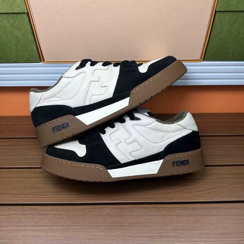 Fendi Fendi Black and White Panda Sneakers Size 39 Size US 7.5 / EU 40-41 - 5 Thumbnail