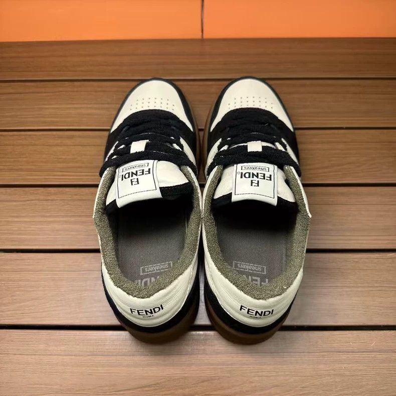 Fendi Fendi Black and White Panda Sneakers Size 39 Size US 7.5 / EU 40-41 - 3 Thumbnail