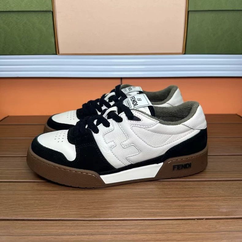 Fendi Fendi Black and White Panda Sneakers Size 39 Size US 7.5 / EU 40-41 - 8 Thumbnail