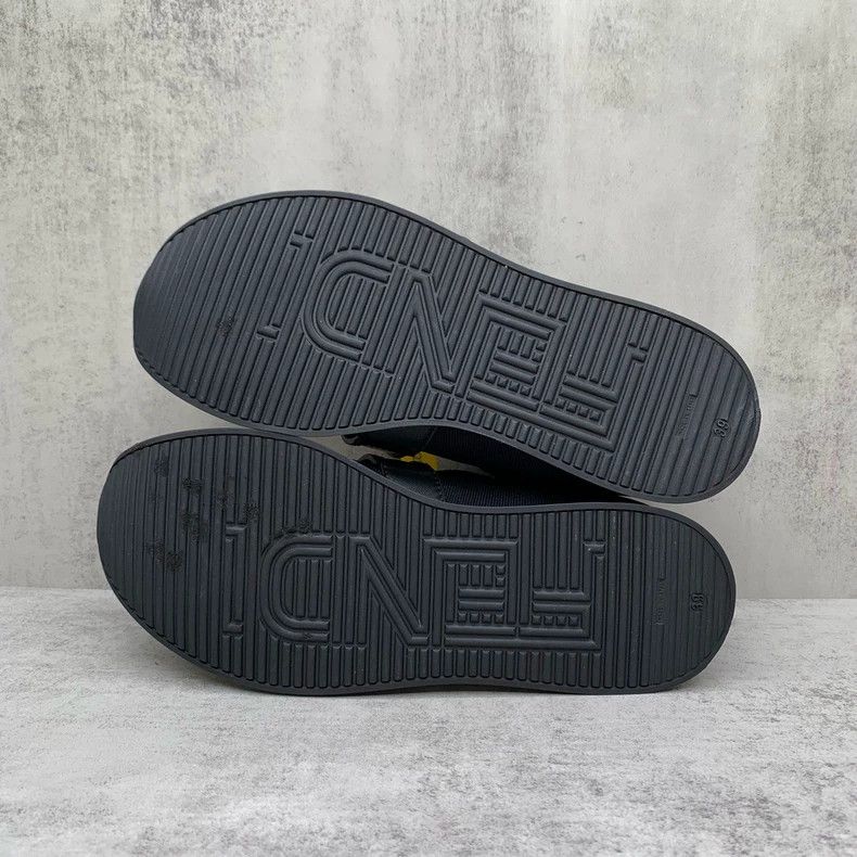 Fendi Fendi Black Logo Woven Sock Sneakers Size 39 Size US 8 / EU 41 - 7 Thumbnail