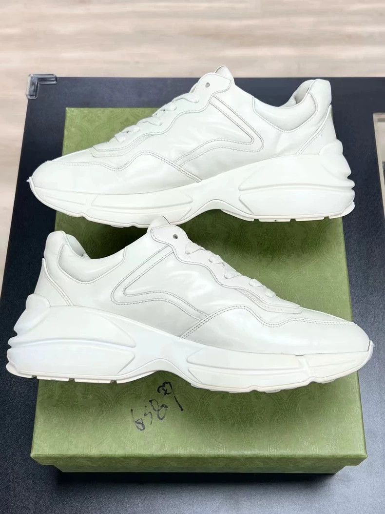 Gucci GUCCI Rhyton Logo Sneakers Size 41 White Size US 10.5 / EU 43-44 - 6 Thumbnail