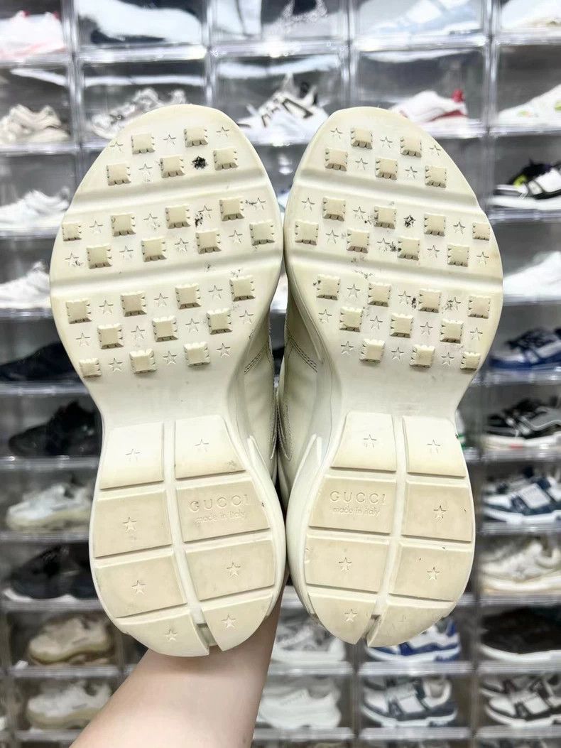 Gucci GUCCI Rhyton Logo Sneakers Size 41 White Size US 10.5 / EU 43-44 - 8 Thumbnail