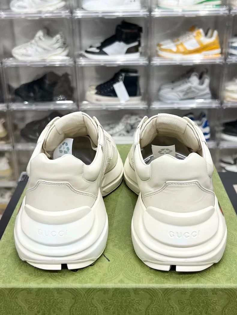 Gucci GUCCI Rhyton Logo Sneakers Size 41 White Size US 10.5 / EU 43-44 - 7 Thumbnail
