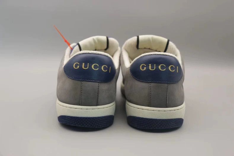 Gucci GUCCI Screener Sneakers in Gray and Red Size US 8.5 / EU 41-42 - 5 Thumbnail