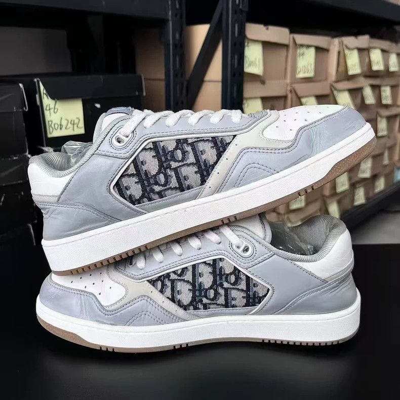 Dior Dior B27 Sneakers in Gray and White Size US 9 / EU 42 - 2 Thumbnail