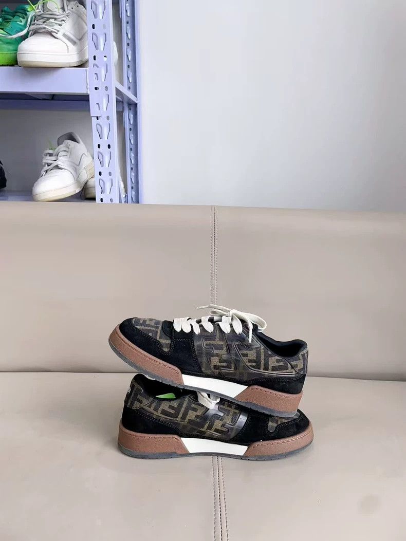 Fendi Fendi Double F Printed Sneakers Size 41 Size US 10.5 / EU 43-44 - 5 Thumbnail