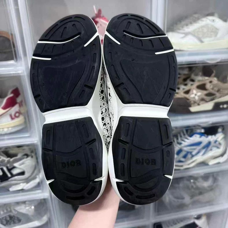 Dior Dior B24 White Black Printed Sneakers Size US 8 / EU 41 - 8 Thumbnail