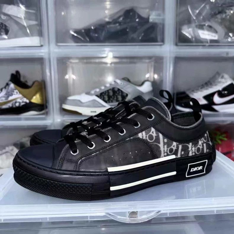 Dior Dior B23 Printed Sneakers Black Size 42.5 Size US 9.5 / EU 42-43 - 4 Thumbnail