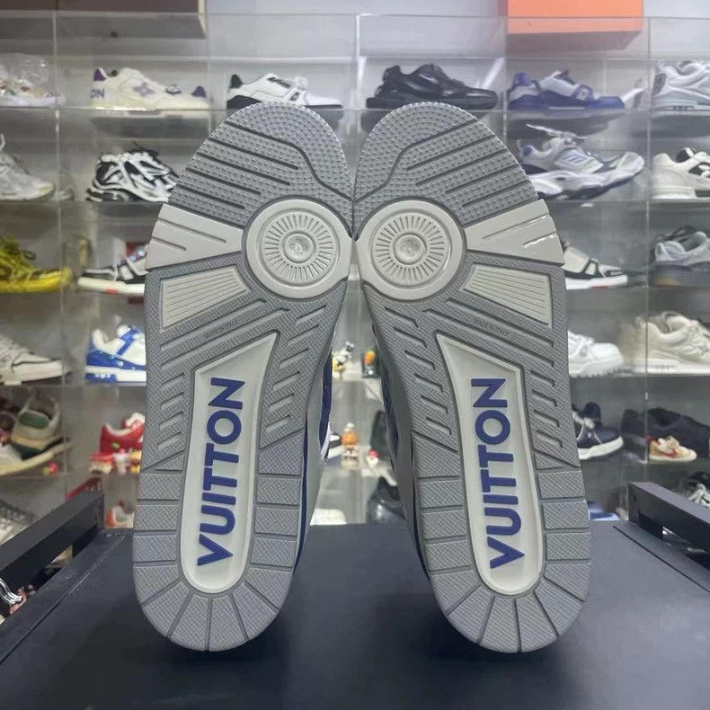 Louis Vuitton Louis Vuitton Lv Trainer Low-Top Sneakers Blue Size US 8.5 / EU 41-42 - 6 Thumbnail