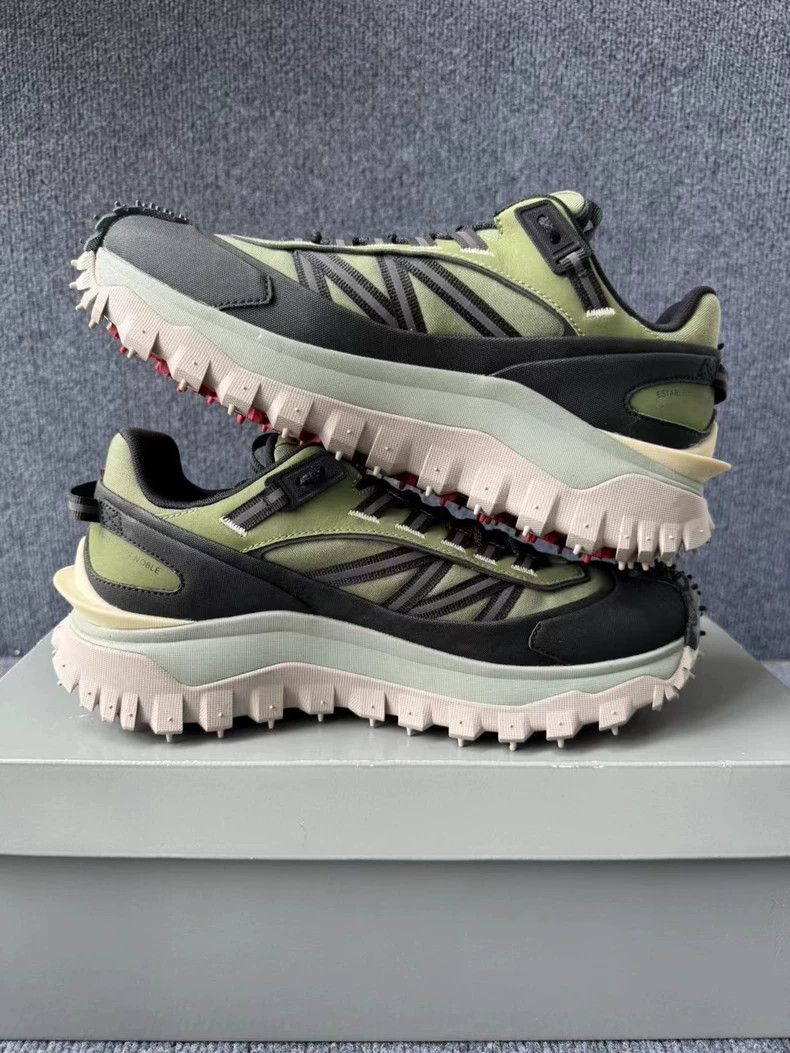 Moncler Moncler Trailgrip Outdoor Shoes Black Green Size 42 Size US 9 / EU 42 - 3 Thumbnail