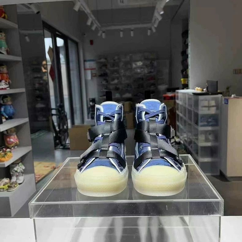 Dior Dior B23 Denim Blue High-Top Sneakers Size US 12 / EU 45 - 5 Thumbnail