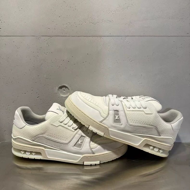 Louis Vuitton Lv Trainer White Sneakers in Excellent Condition Size US 10 / EU 43 - 3 Thumbnail