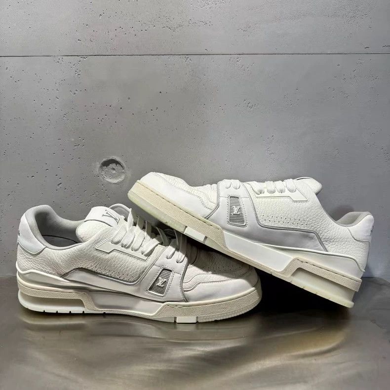 Louis Vuitton Lv Trainer White Sneakers in Excellent Condition Size US 10 / EU 43 - 4 Thumbnail
