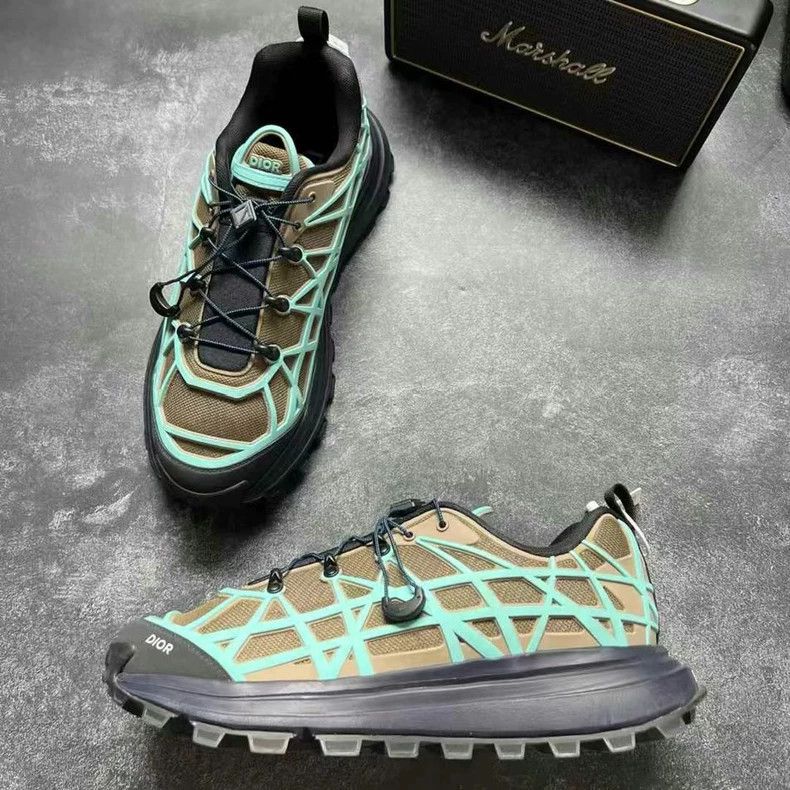 Dior DIOR B31 Black Blue Khaki Sneakers Size 43 Size US 10.5 / EU 43-44 - 4 Thumbnail