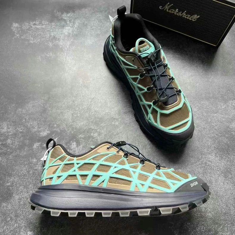Dior DIOR B31 Black Blue Khaki Sneakers Size 43 Size US 10.5 / EU 43-44 - 5 Thumbnail