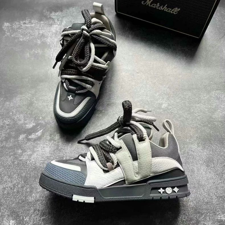Louis Vuitton Louis Vuitton Skate Shoes Black Gray Size 39 Size US 5 / EU 37 - 4 Thumbnail