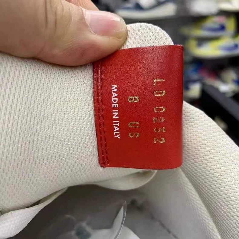 Louis Vuitton Red and White Nike Air Force Sneakers Size US 8 / EU 41 - 8 Thumbnail