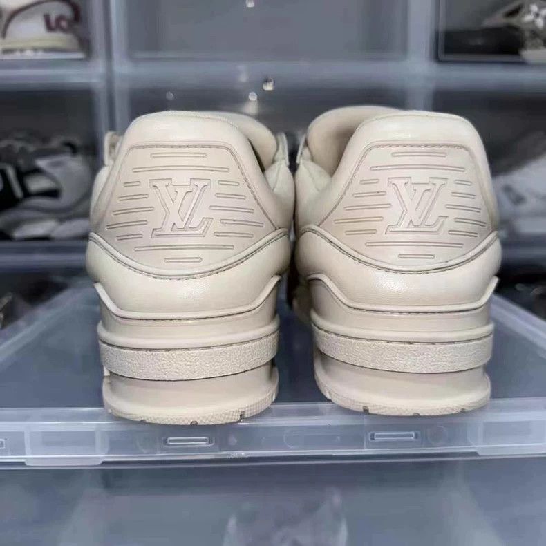 Louis Vuitton Louis Vuitton Trainer Sneakers in Light Beige Size US 8.5 / EU 41-42 - 5 Thumbnail