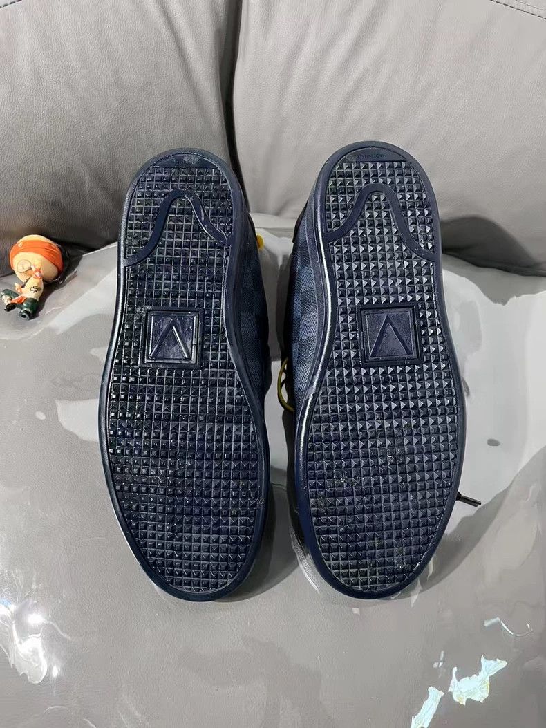 Louis Vuitton Lv Louis Vuitton Black Blue Sneakers 39 Size US 6.5 / EU 39-40 - 6 Thumbnail