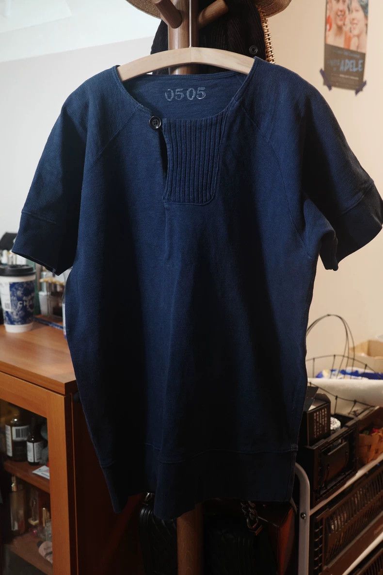 Kapital Kaptial Heavy Denim Short Sleeve Shirt Size US L / EU 52-54 / 3 - 7 Thumbnail