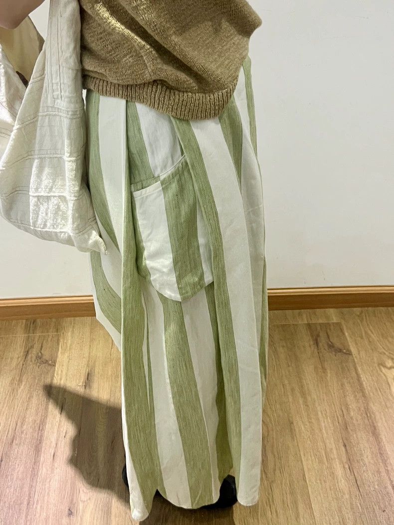 Kapital Stylish Wide Leg Striped Pants for Spring Size US 27 - 5 Thumbnail
