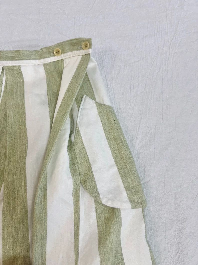 Kapital Stylish Wide Leg Striped Pants for Spring Size US 27 - 7 Thumbnail