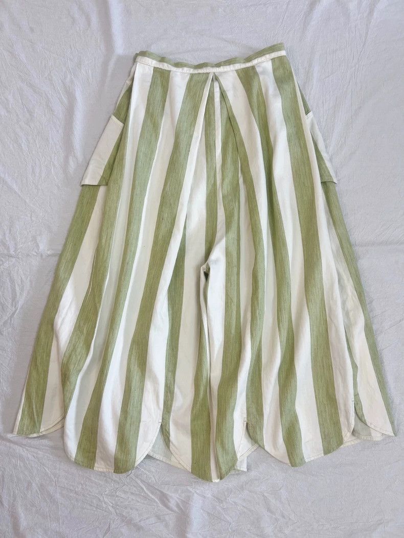 Kapital Stylish Wide Leg Striped Pants for Spring Size US 27 - 2 Thumbnail
