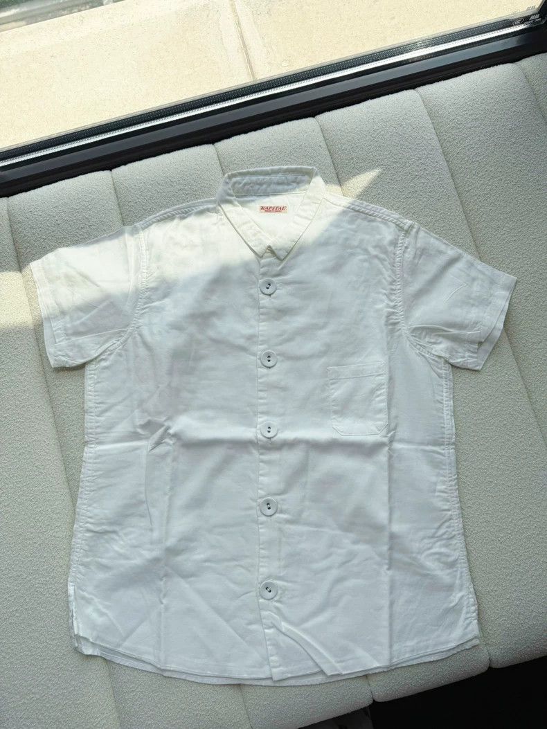 Kapital Loose Fit Short Sleeve White Shirt Size US M / EU 48-50 / 2 - 5 Thumbnail