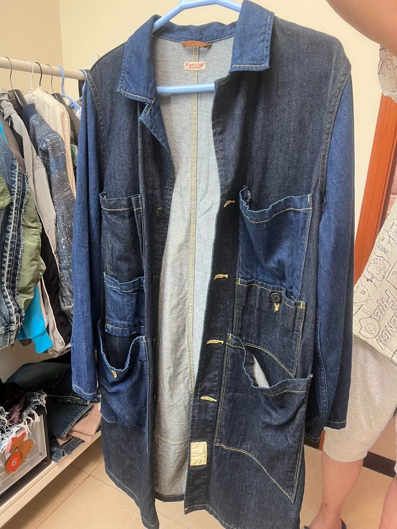 Kapital Long Denim Shirt Jacket by Kapital Size US S / EU 44-46 / 1 - 6 Thumbnail
