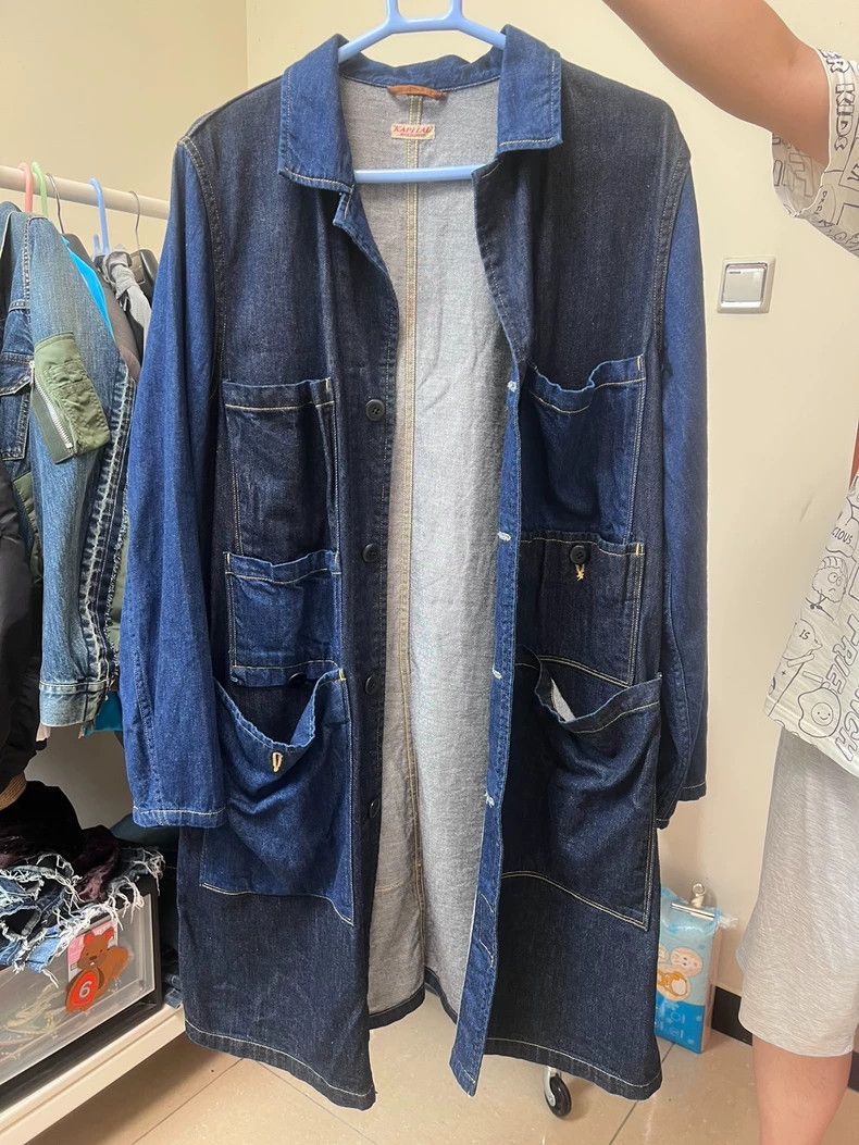 Kapital Long Denim Shirt Jacket by Kapital Size US S / EU 44-46 / 1 - 2 Thumbnail